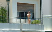 Topless Hotties on Balcony