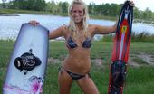 Hot Blonde Surfer Girl