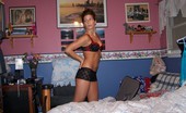 Gorgeous Girl Shaven Snatch Bedroom
