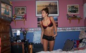 Gorgeous Girl Shaven Snatch Bedroom