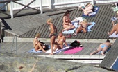 Rooftop Sunbathers