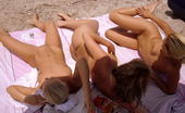 1 Guy 3 Girls on Beach