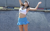 Imogen Thomas Plays Tennis