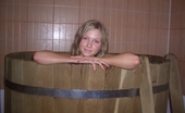 Blonde Cutie in Sauna