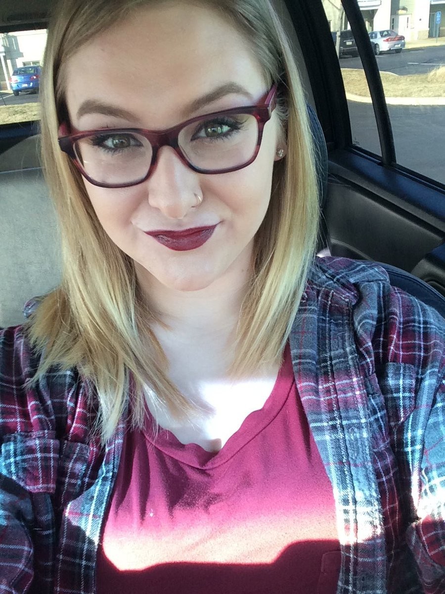 blonde milf glasses selfie